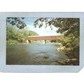 CT West Cornwall Covered Bridge Postcard Bridge...