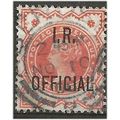 1889 O13 1/2d Vermilion Inland Revenue Official...