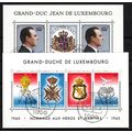Luxemburg blokken mi 13. 14. gestempeld
