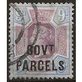 1887 O67 9d Dull Purple & Blue Government Parce...