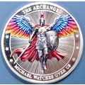 Archangel St Michael. Challenge Coin. 1.50". 87b.