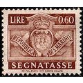 San Marino 1945 Postage Due Coat of Arms 0.60L ...