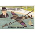 Artist Drawn Spitfire 50th Anniversary Of The B...