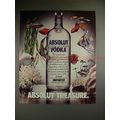 1987 Absolut Vodka Ad, Absolut Treasure - Tropi...