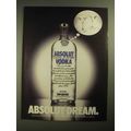 1987 Absolut Vodka Ad - Absolut Dream