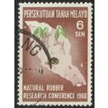 Federation 1960 Natural Rubber Conf 6c Yellow G...