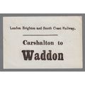 LONDON BRIGHTON & SOUTH COAST RAILWAY LUGGAGE L...
