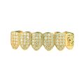6 Teeth Bottom Grillz Jesus Mouth Full Iced Hip...