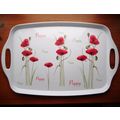 Dunelm Poppy LARGE White Melamine Serving Tray ...