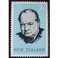 New Zealand 1965 Churchill Commemoration 7d min...