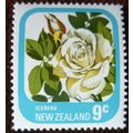 New Zealand 1975 Garden Roses 9c Iceberg mint s...