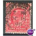 GB stamps 1902-10 KEV11 - 1d SG219 St John's Wo...