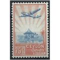 Ceylon 1950 SG417 75c Ultramarine & Orange Moun...
