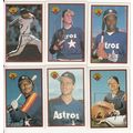 1989 Bowman Houston Astros team set 18 cards- D...