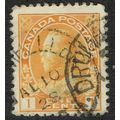 Canada 1922 1c Chrome Yellow SG246 FU