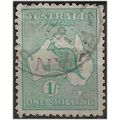 Australia 1916 SG40 1/- Blue-Green Fine Used. ..