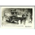 Warwickshire BIRMINGHAM Last Horse Tram Postcar...