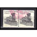 Used 1897A 2c Locomotive Fine Pair PA0296