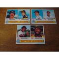 1979 Topps, 3-Leaders Cards, RYAN/GUIDRY/CAREW,...
