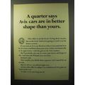 1964 Avis Rent a Car Ad - Better Shape Than Yours
