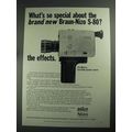 1968 Braun-Nizo S-80 Movie Camera Ad - The Effects
