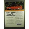 1989 Peugeot 505 Station Wagon Ad - Sheltered Life