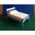 Lavender Single Bed 1:12th Dolls House Miniature