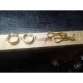 Monet Gold Earrings 2 pair