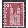 Switzerland 1960 St Gall Cathedral 80c Fine Use...