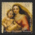 GERMANY 2012 500 YEARS MADONNA & CHILD 55c USED...