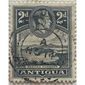 Antigua KGVI 1938 2d Grey English Harbour Used ...