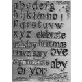 A4 Alphabet Stamp Set. Stamping Cardmaking Scra...