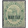 St Kitts Nevis 1916 SG22 1/2d Dull Blue Green W...