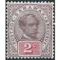 Sarawak 1888 SG9 2c Purple & Carmine Mounted Mi...