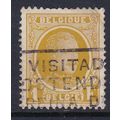 BELGIUM 1922 ALBERT I 1F YELLOW VALUE USED SG36...