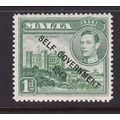 MALTA 1948-53 GEORGE VI SELF-GOVERMENT 1947 1d ...