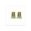 Finial Top Hat 1in Brass Fin