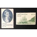 US Stamp #1732-33 mint: 1978 13c Captain James ...