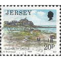 JERSEY, Elizabeth Castle, blue 1989, 20p, #3