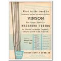 VINSON SUPPLY COMPANY 1959 Large stocks Macaron...