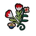 Flower Sew On Patch Flower Badge Decoration Mot...