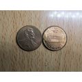 1999 USA 1 Cent Lincoln Memorial Coin