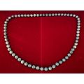 Vintage-Inspired Marbled Blue & White Bead Cost...