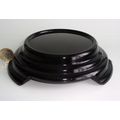 Davidson Art Deco Black Glass Plinth, Stand, Ba...