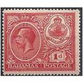 Bahamas 1920 SG107 1d Carmine Mounted Mint .. .