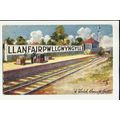 Wales LLANFAIR P.G. Tuck Oilette Postcard (9340)