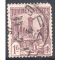 Tunisia 1926 - SG139 - 1fr purple - Mosque Plac...