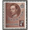 Grenada 1937 SG152 1/4d Brown Mounted Mint . .. .