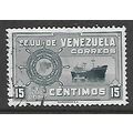VENEZUELA 1948 COLOMBIA MERCHANT MARINE 15c GRE...