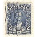 Guatemala 1929 - 2c blue - President Justo Rufi...